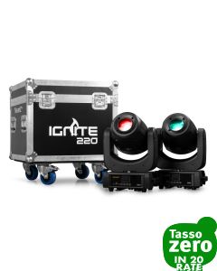 Beamz Ignite220 2pcs con flightcase