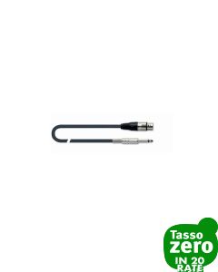 Quiklok MX-777-3 Cavo XLR Femmina/Jack Mono