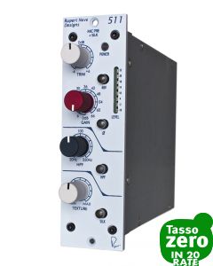 RUPERT NEVE DESIGNS 511 Mic Pre con Swept HPF, Variable Silk