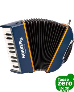 HOHNER XS Accordion Blu/Orange with Bag