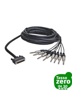 Alva AI25-8T3 Breakout Cable 3mt. DB25 M - 8 Jack TRS M