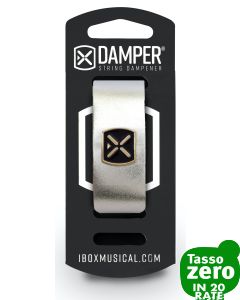 IBOX MUSICAL Damper DM SM01 Metallic Silver Leather / Iron Tag