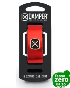 IBOX MUSICAL Damper DM SM04 Metallic Red Leather / Iron Tag