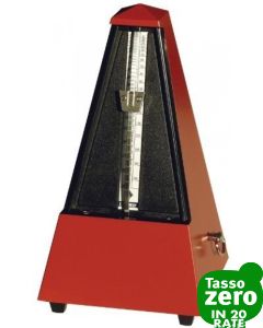 Wittner 855201 metronomo in plastica con campana, Dark Red