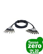 Alva X8T8PRO5 Multicore 5mt. 8 XLR F - Jack TRS M